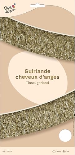 ptit-clown-girlande-engelshaar-gold-2-m-25-cm-hoch image 7