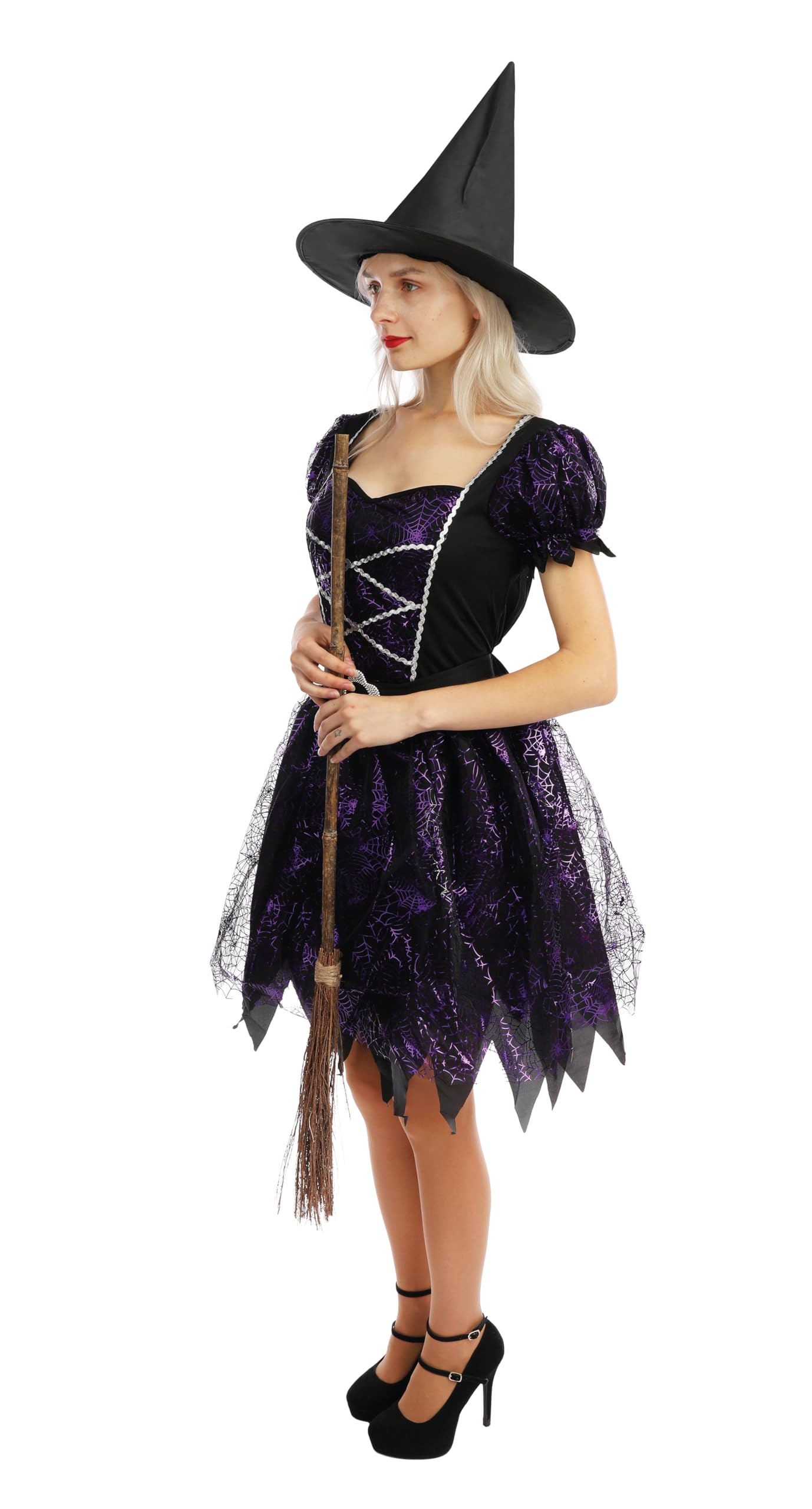 p-tit-clown-hexenkost-m-damen-kleid-mit-hut image 2