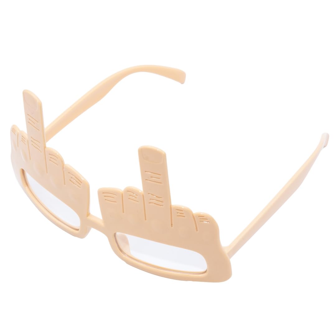 p-tit-clown-fun-brille-mittelfinger-design-kunststoff-beige-one-size image 2