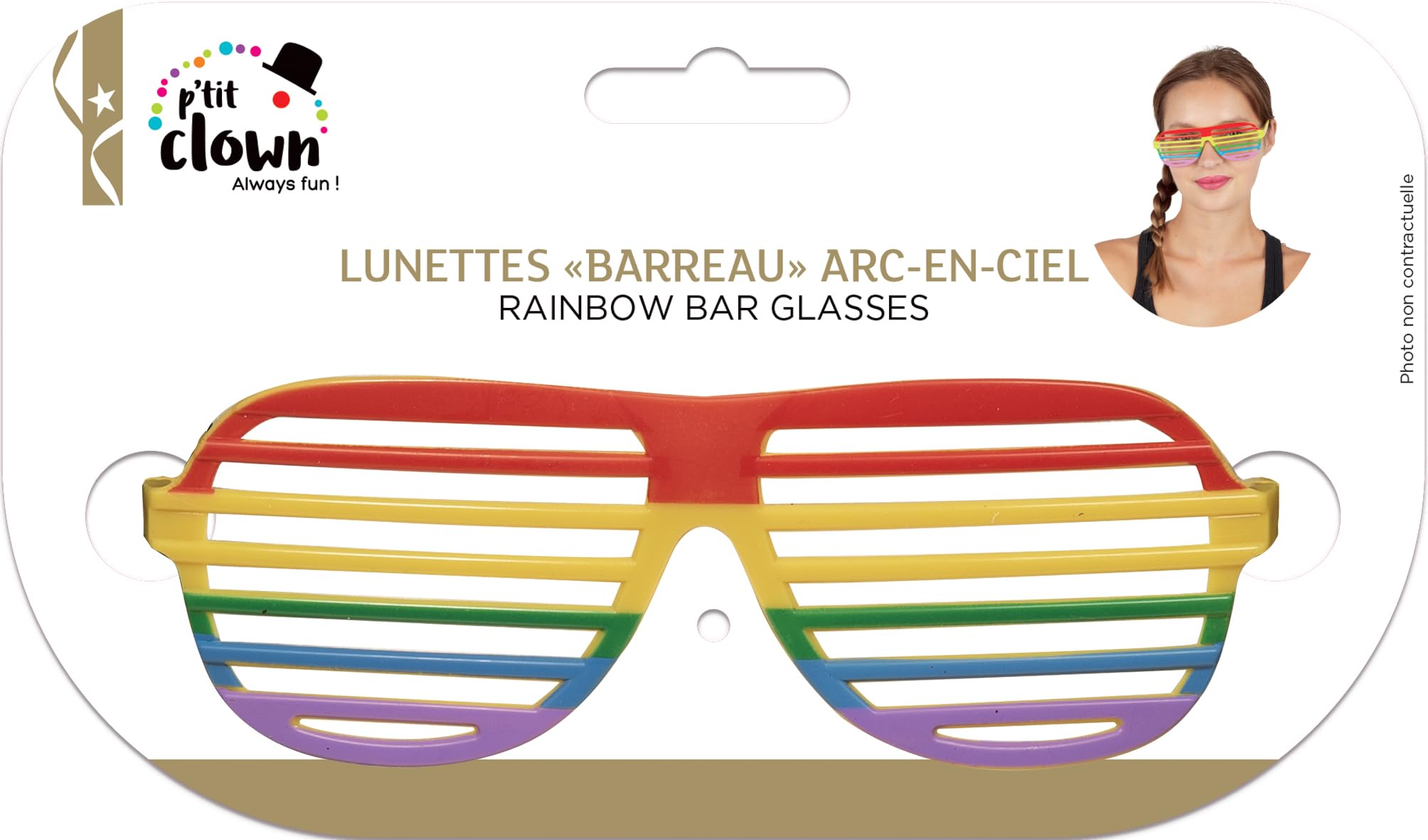 ptit-clown-62838-regenbogen-brille-mit-st-ben-unisex image 6