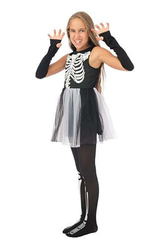 ptit-clown-skelettkost-m-m-dchen-halloween-kinderkost-m image 8