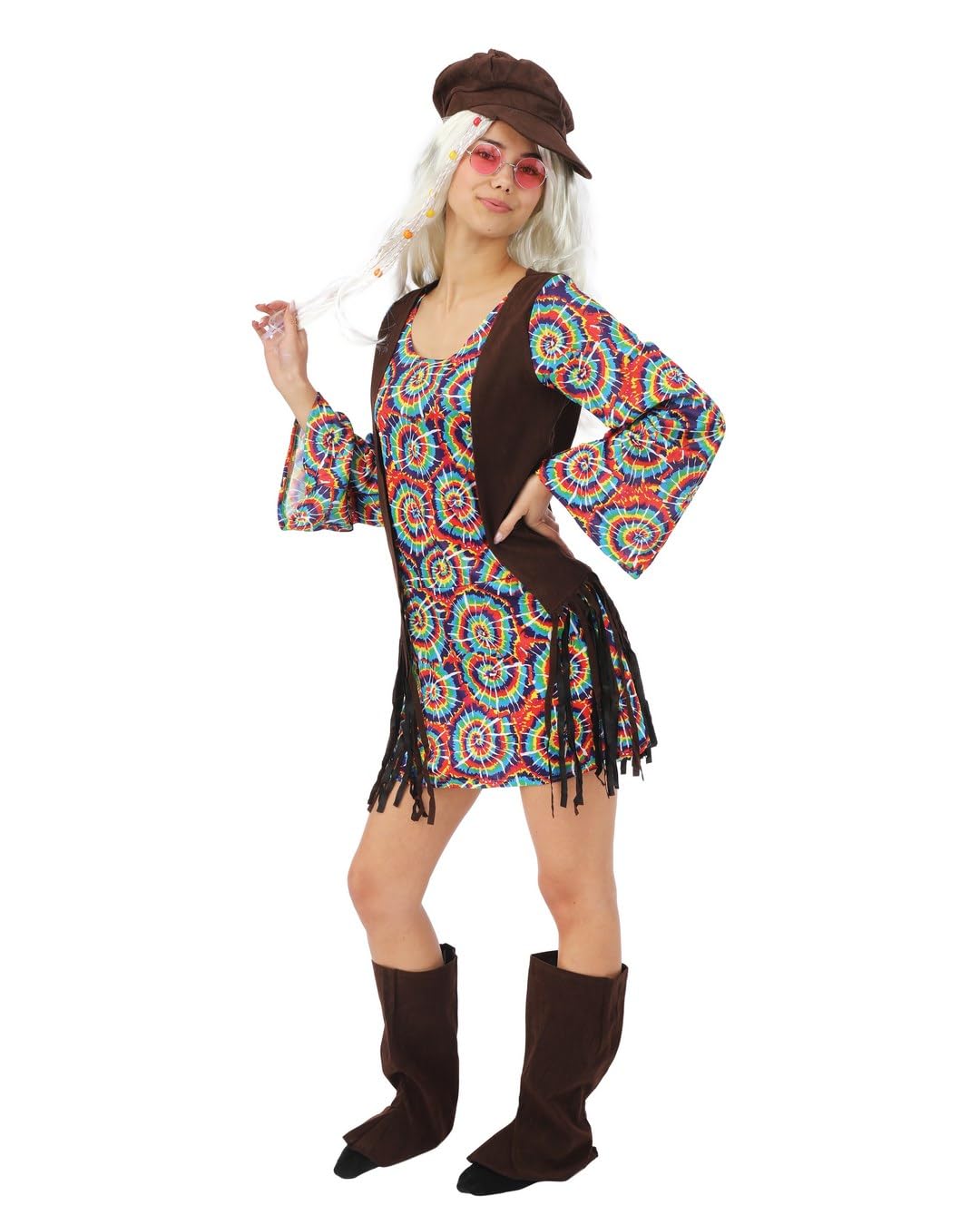 p-tit-clown-re66419-hippie-kost-m-damen-l-xl-erwachsenen-kost-m image 2
