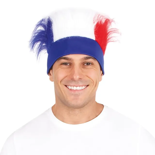 p-tit-clown-22394-haarband-mit-haaren-frankreich-blau-wei-rot image 1