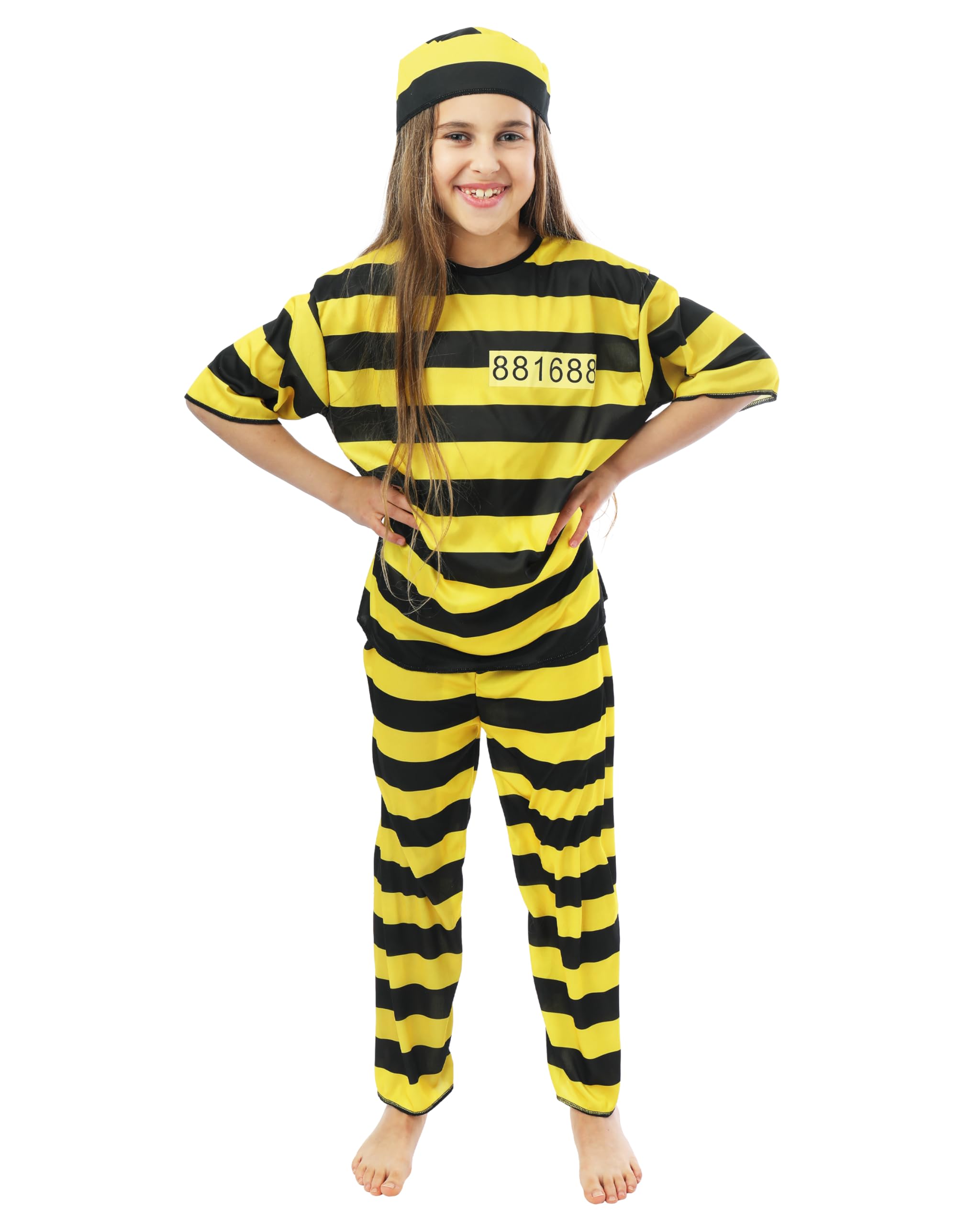 p-tit-clown-gefangenenkost-m-kinder-unisex-3-teilig-mit-hut-hemd-und-hose image 2