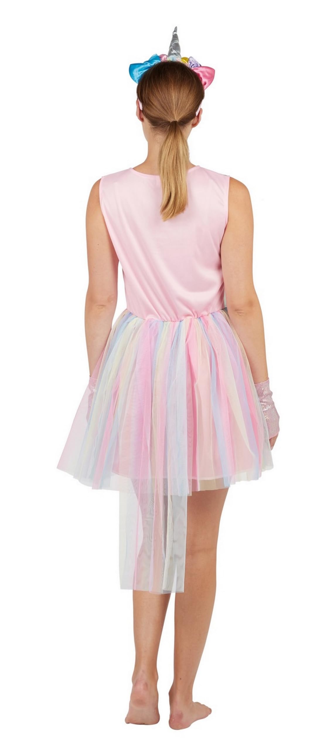 p-tit-clown-damenkost-m-einhorn-kleid-mit-kopfb-gel-f-r-karneval image 3