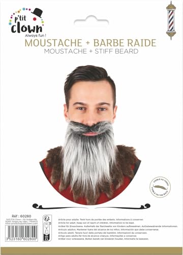 ptit-clown-rauher-bart-grau-kost-mbart-erwachsene image 5
