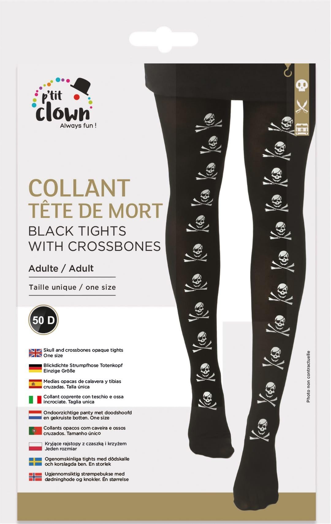 p-clown-halloween-strumpfhose-damen-skelett-day-of-the-dead-blutflecken-flederm- image 2