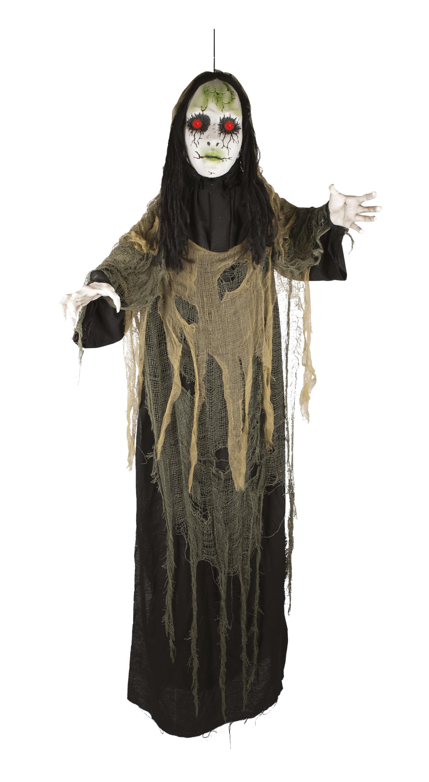 p-tit-clown-h-ngende-gr-ne-dame-170-cm-animierte-halloween-deko-mit-sound-und-li image 1
