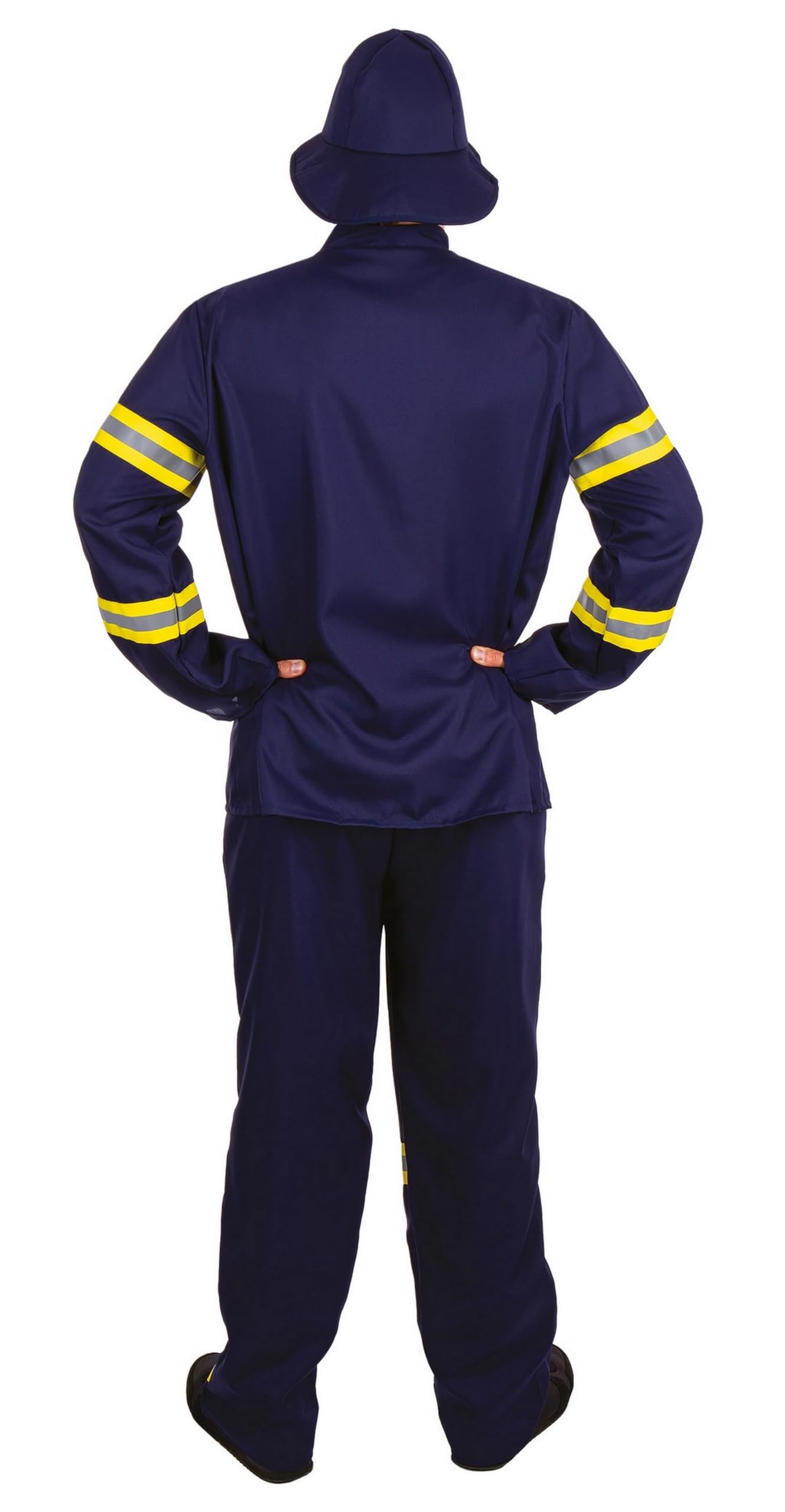 ptit-clown-feuerwehrmann-kost-m-erwachsene-blau-gr-l-xl image 3