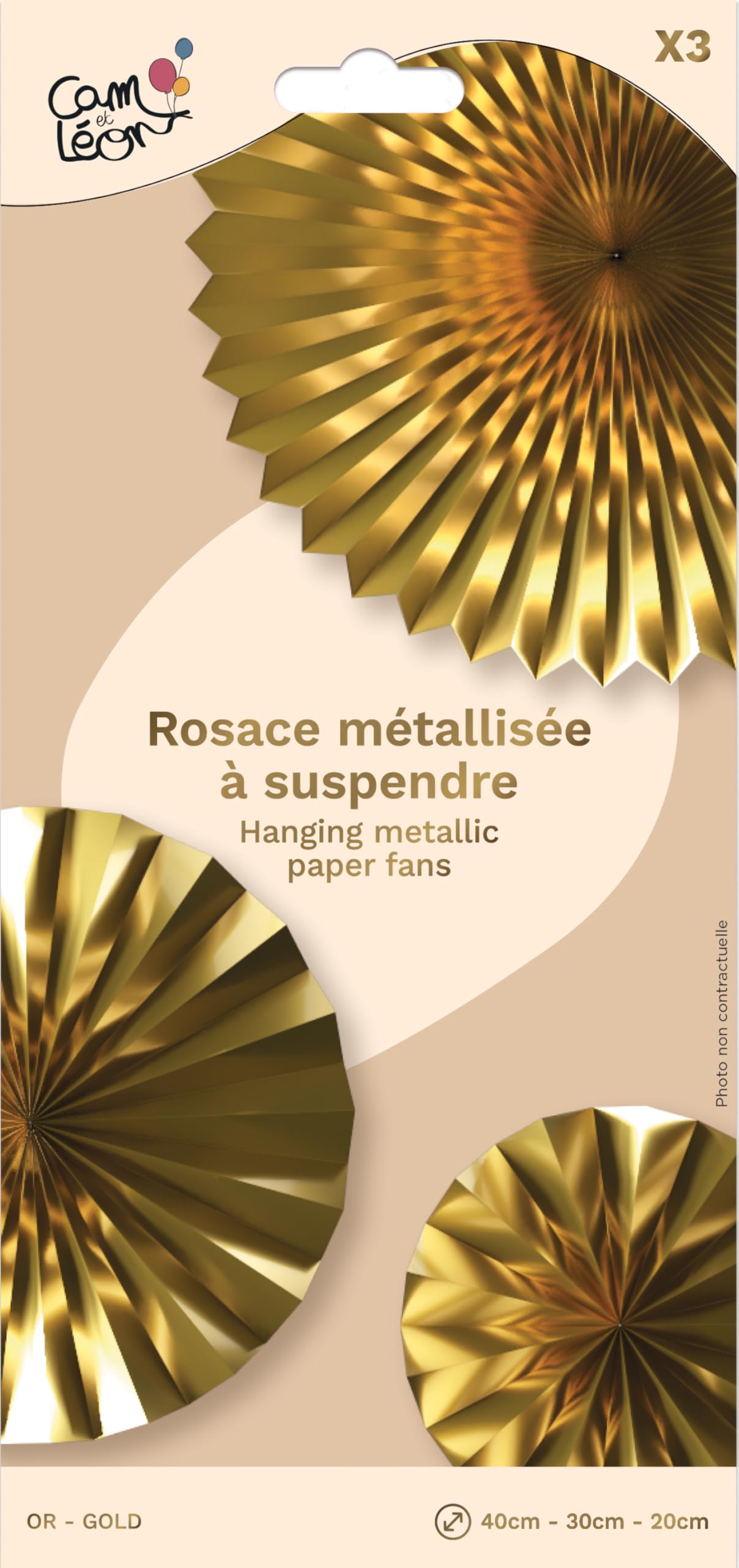 p-tit-clown-metallrosetten-gold-40-30-20-cm-zum-aufh-ngen-3-st-ck image 3