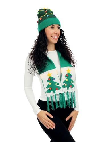 ptit-clown-weihnachts-set-m-tze-schal-tanne-gr-n-erwachsene-einheitsgr-e image 5