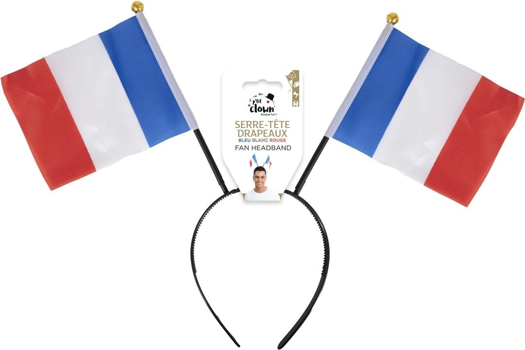 ptit-clown-frankreich-haarreif-blau-wei-rot-fan-stirnband image 4