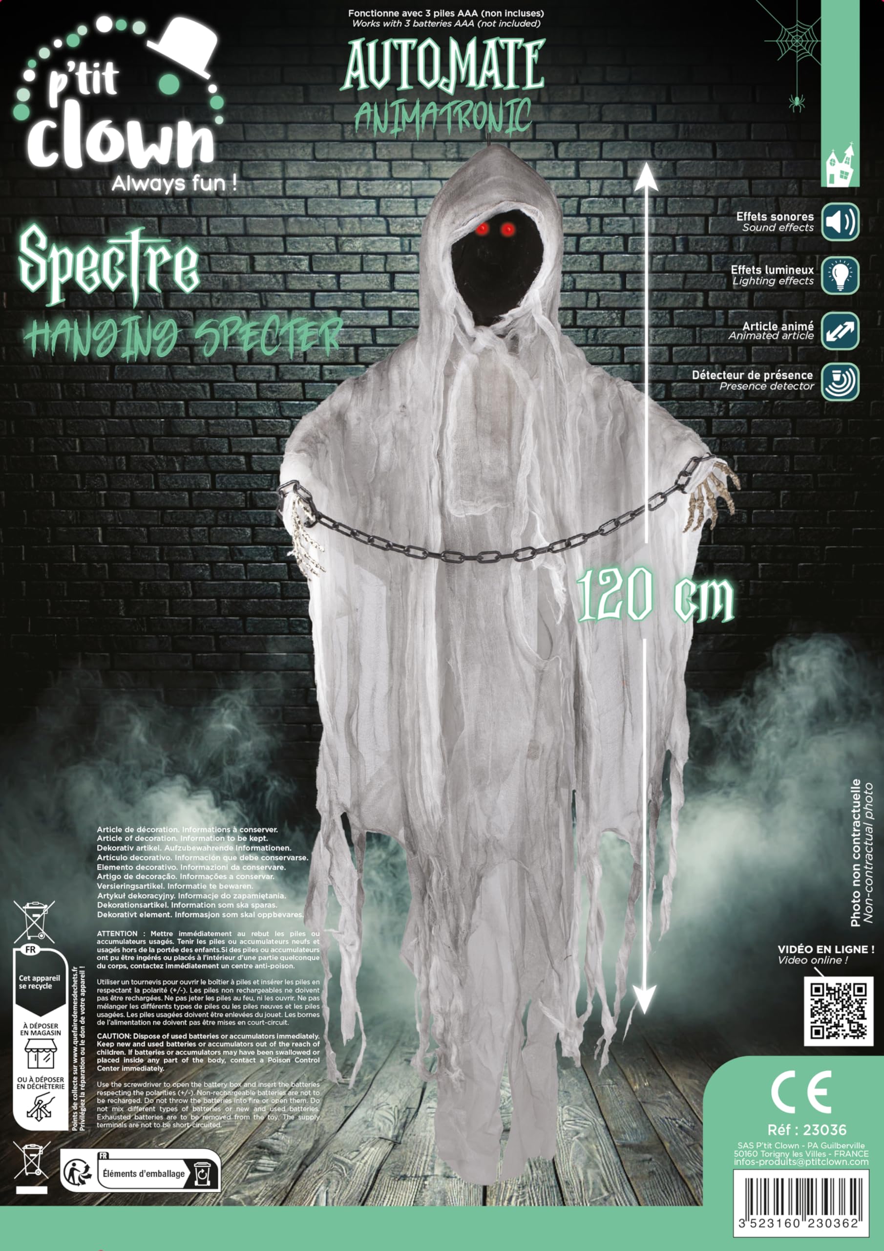 ptit-clown-geist-120-cm-halloween-h-ngedekoration-animatronic-mit-sound-und-lich image 3