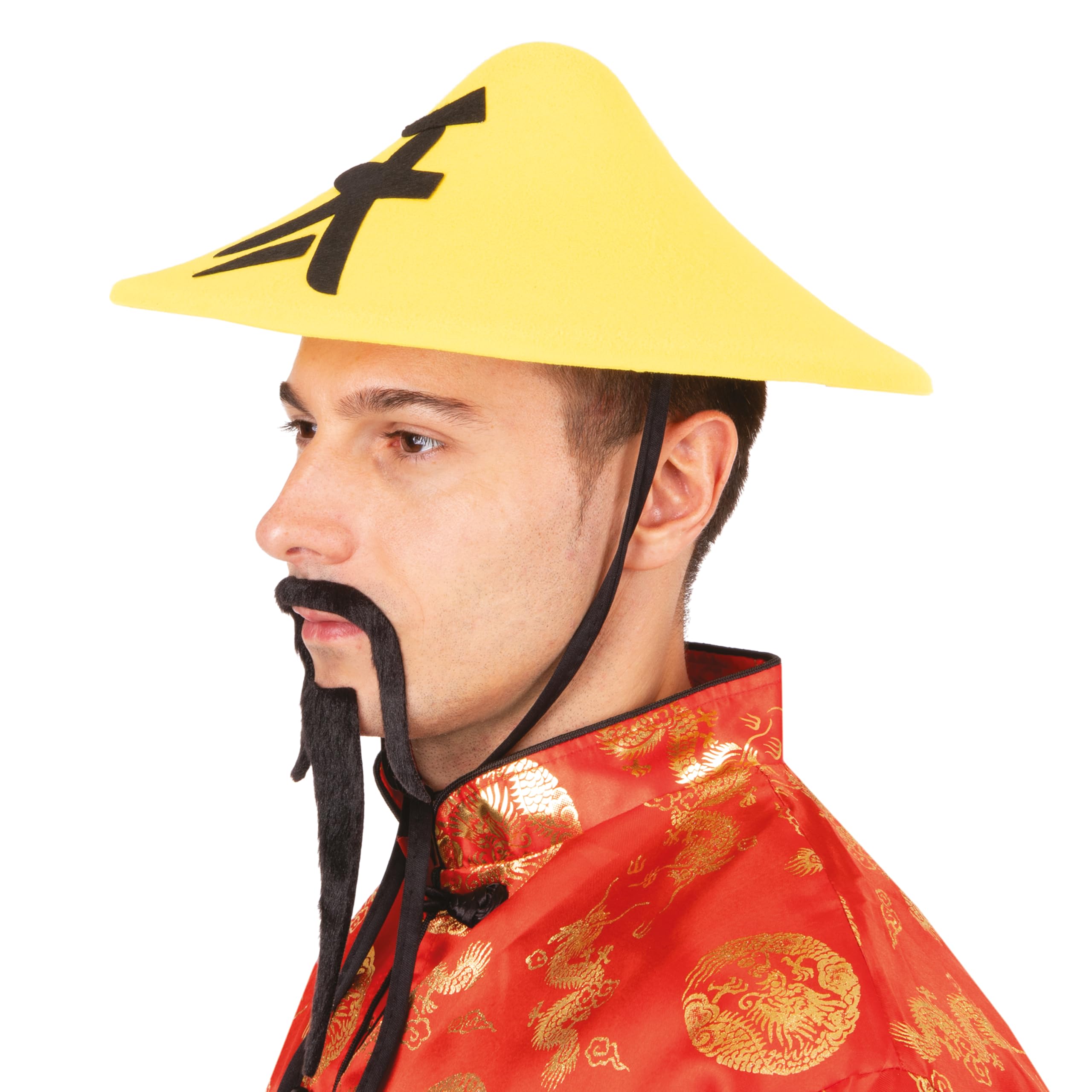 ptit-clown-91-chinesischer-filzhut-f-r-erwachsene-gelb image 6