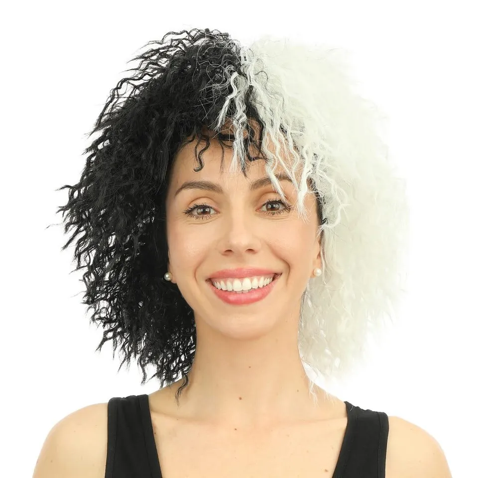 p-tit-clown-30720-cruella-per-cke-schwarz-wei-einheitsgr-e image 1