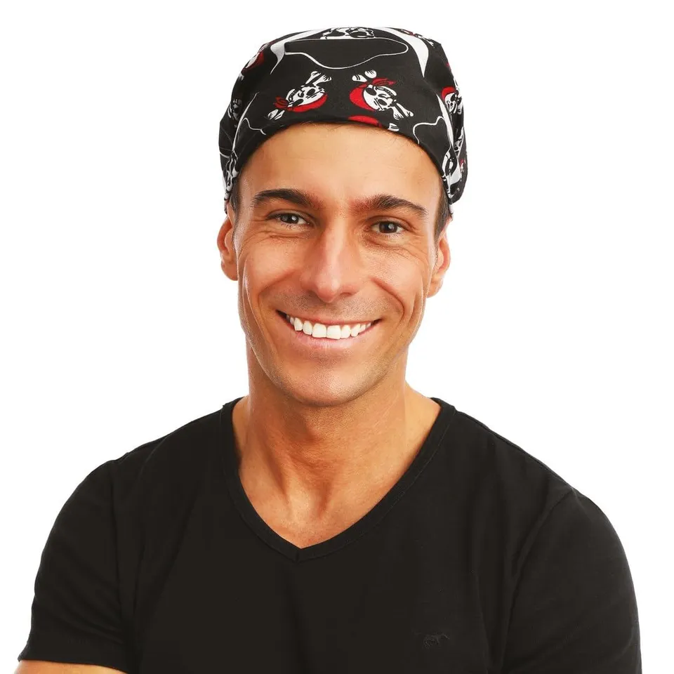 p-tit-clown-bandana-totenkopf-schwarz-50x50-cm-19112-piratentuch image 1