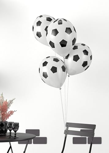 ptit-clown-fu-ball-ballons-30-cm-8er-set-schwarz-wei-latex image 6