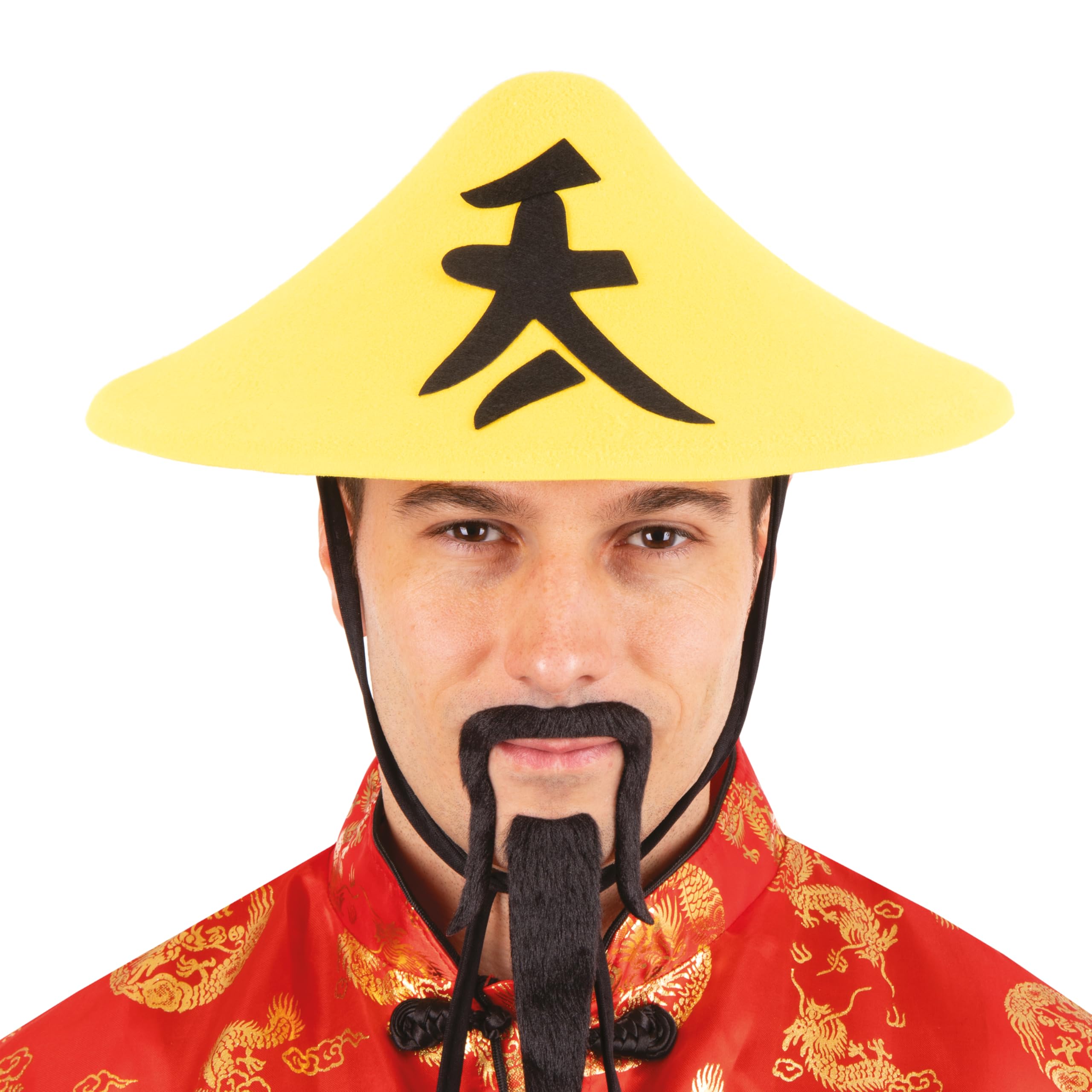 ptit-clown-91-chinesischer-filzhut-f-r-erwachsene-gelb image 5