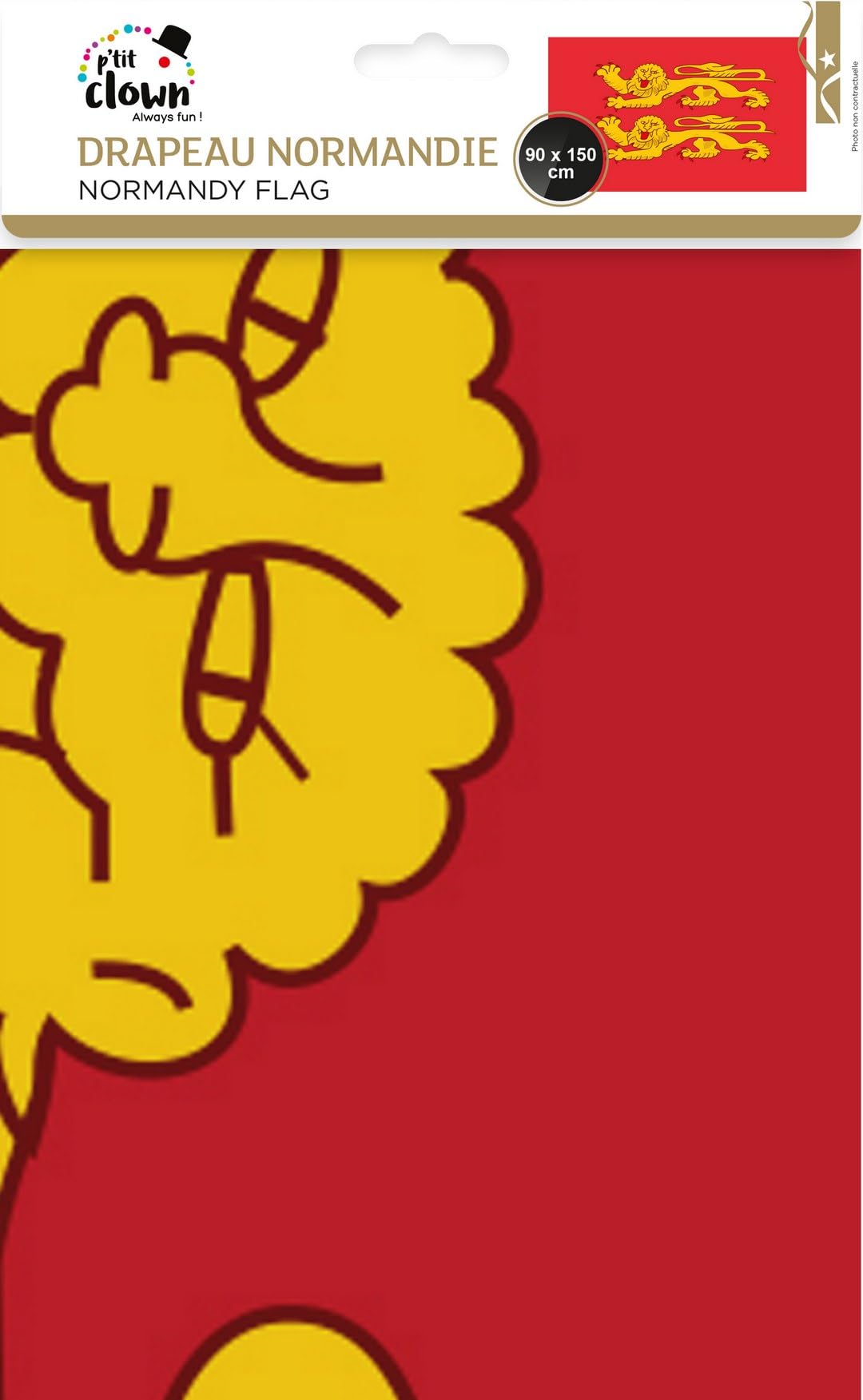 p-tit-clown-normandie-flagge-stoff-90-x-150-cm image 2