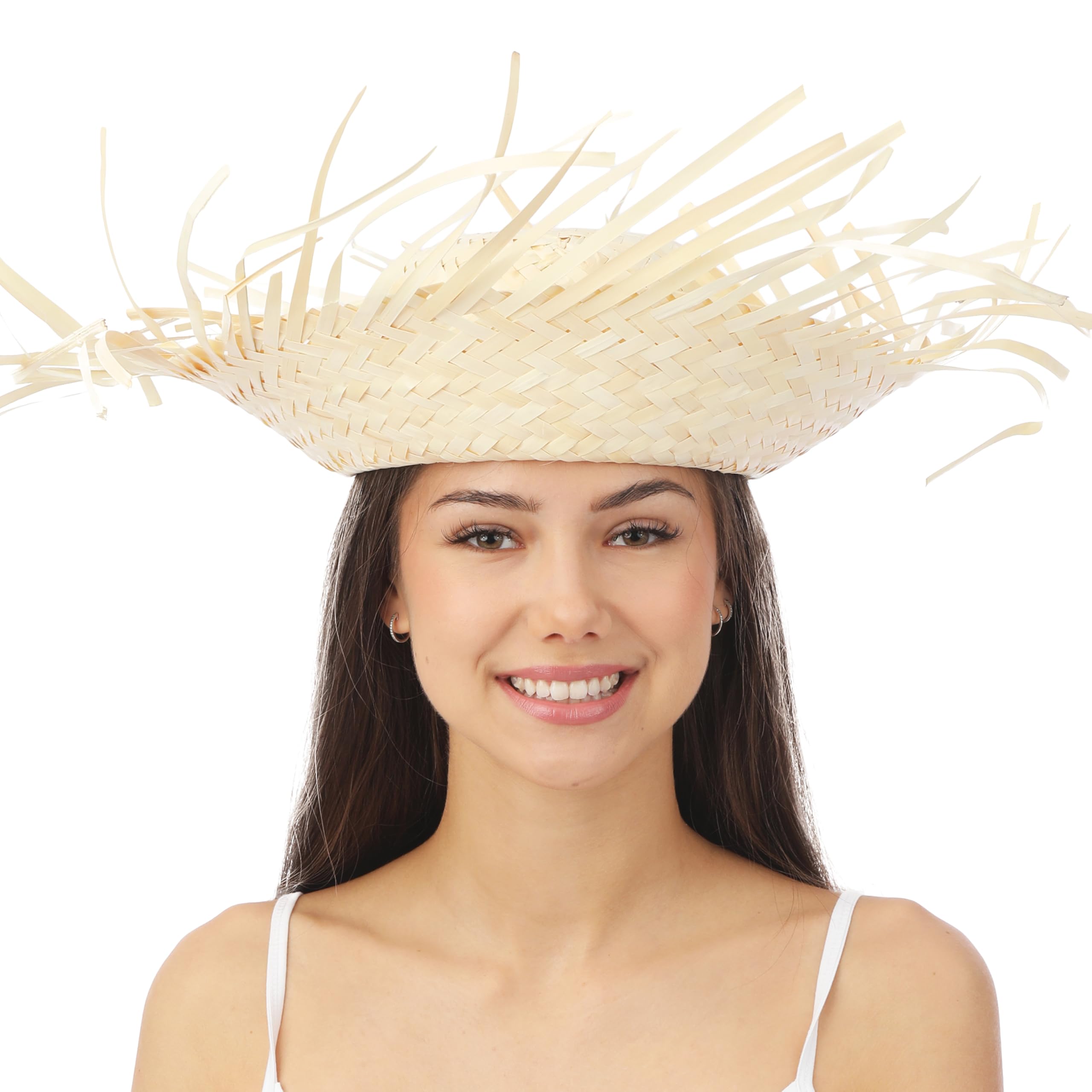 ptit-clown-95422-hawaii-strohhut-f-r-erwachsene-natur-beige image 4