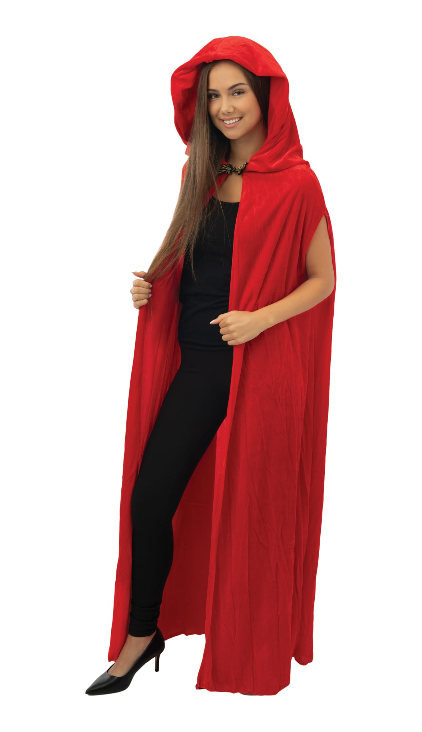 p-tit-clown-samt-cape-mit-kapuze-150-cm-rot image 3