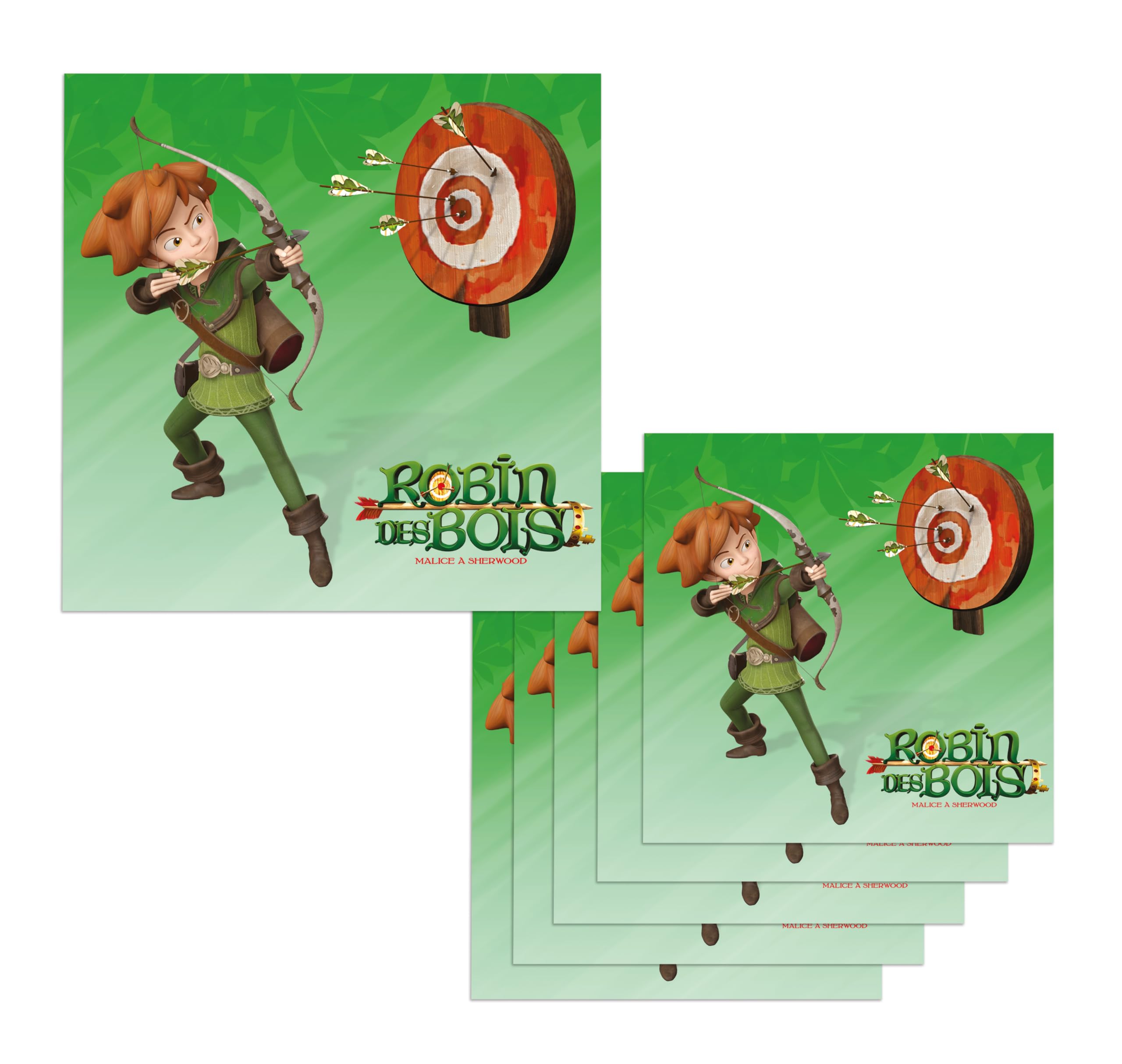 ptit-clown-14069-robin-hood-papierservietten-33-x-33-cm-6-st-ck image 1