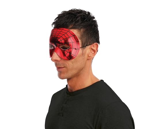 ptit-clown-maske-herren-spinne-rote-spinnennetz-maske-f-r-erwachsene image 7