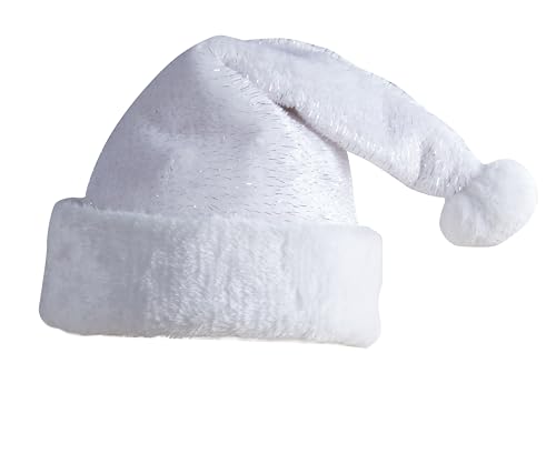 p-tit-clown-weihnachtsm-tze-kind-wei-silber-kunstpelz-mit-bommel image 8