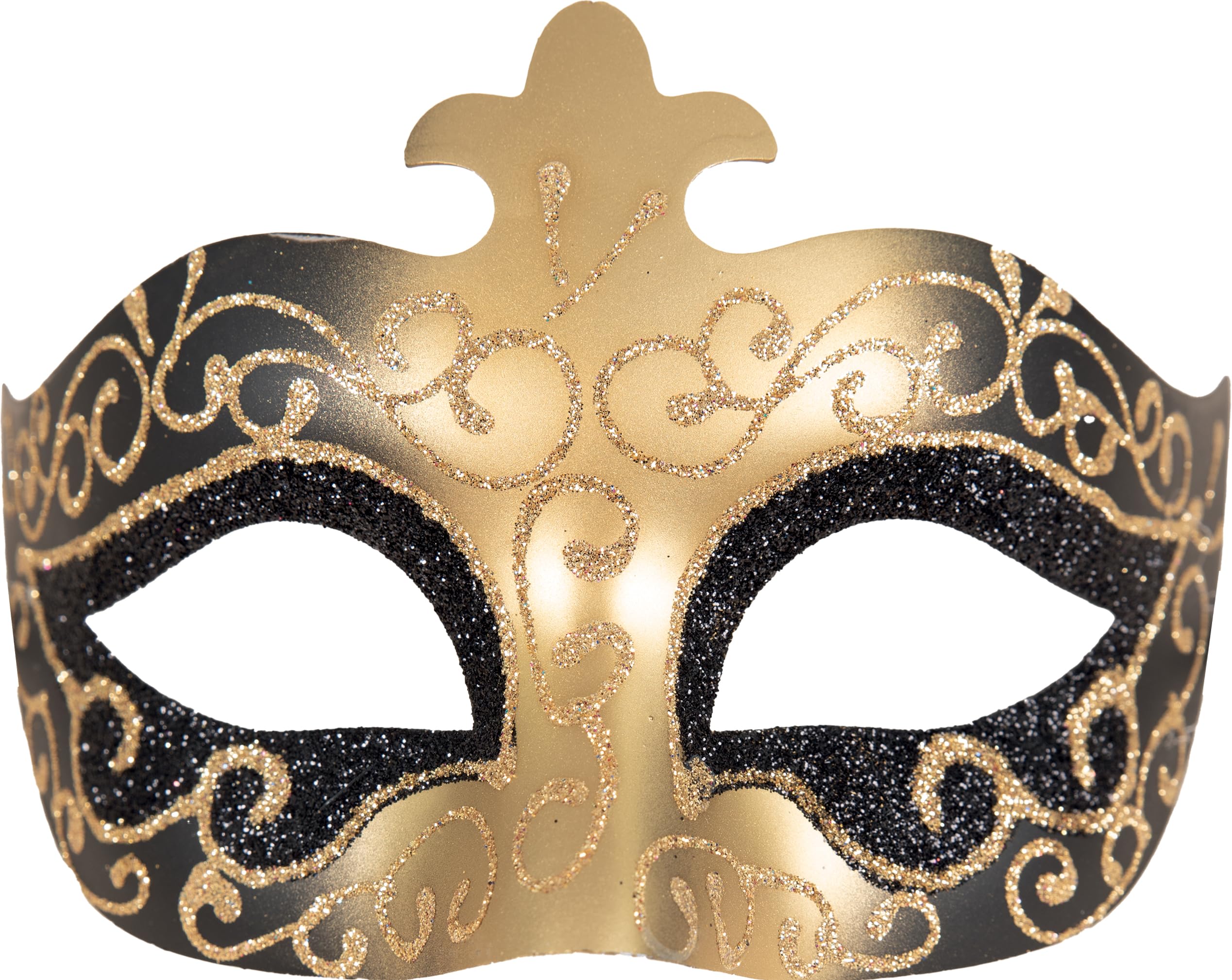 ptit-clown-venezianischer-wolf-maske-gold-rot-kunststoff image 4