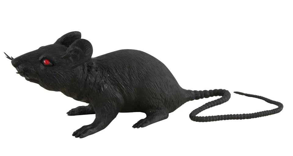 ptit-clown-ratte-schwarz-aus-plastik-realistische-halloween-deko image 1