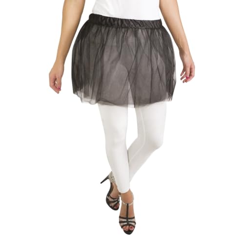 p-tit-clown-damen-t-ll-rock-schwarz-30-cm-petticoat image 5