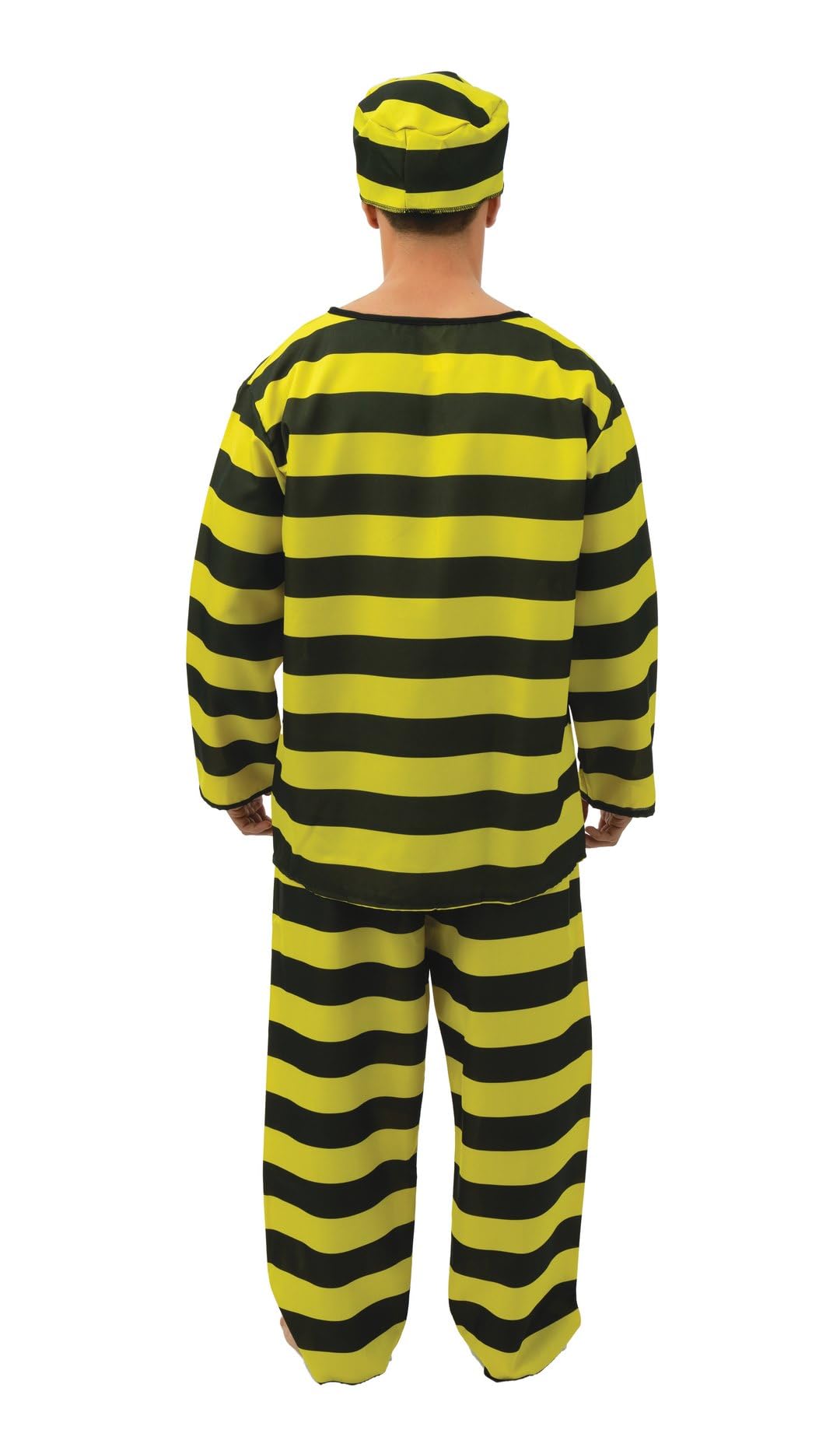 ptit-clown-gefangenenkost-m-erwachsene-schwarz-gelb image 3