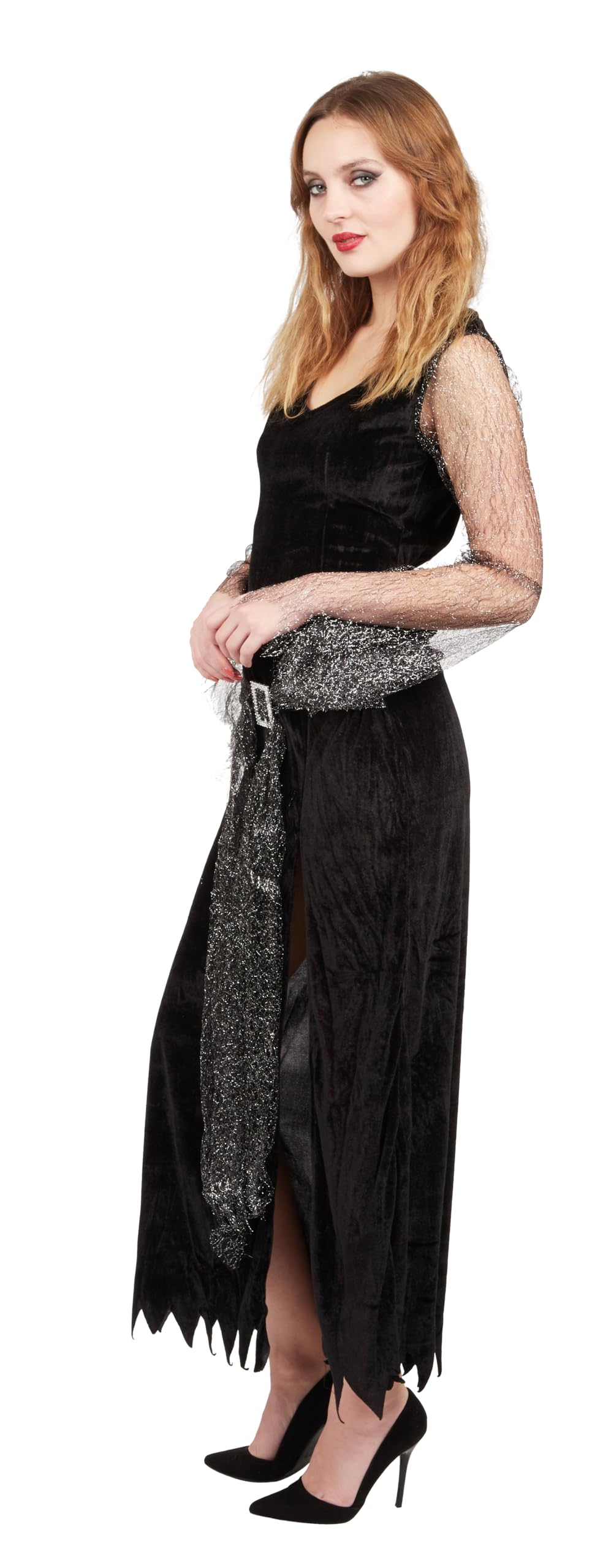 p-tit-clown-hexe-der-finsternis-damenkost-m-kleid-mit-g-rtel-und-hut image 2