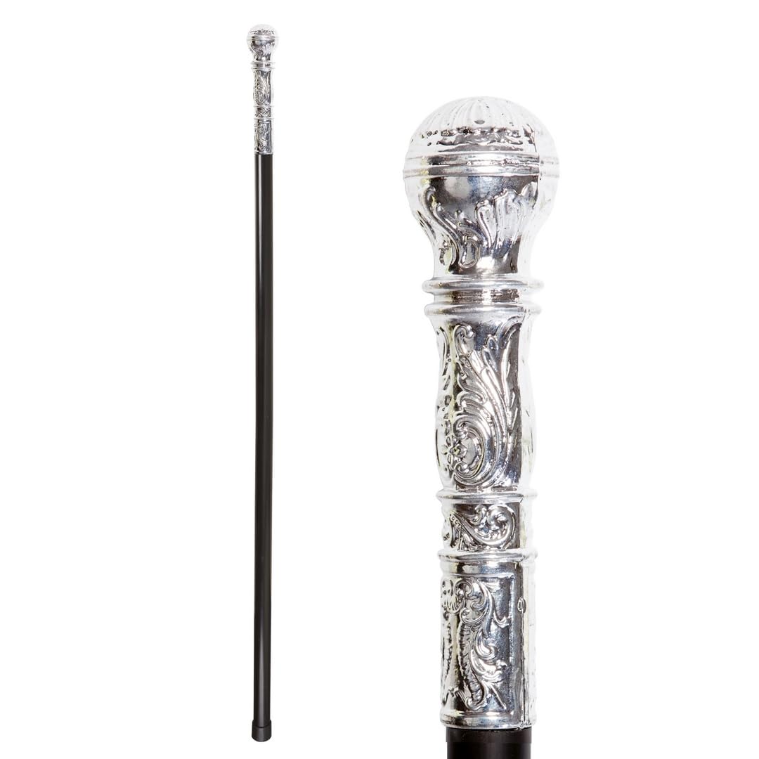 p-tit-clown-king-s-cane-gehstock-k-nig-92-cm-schwarz-kost-mzubeh-r image 1