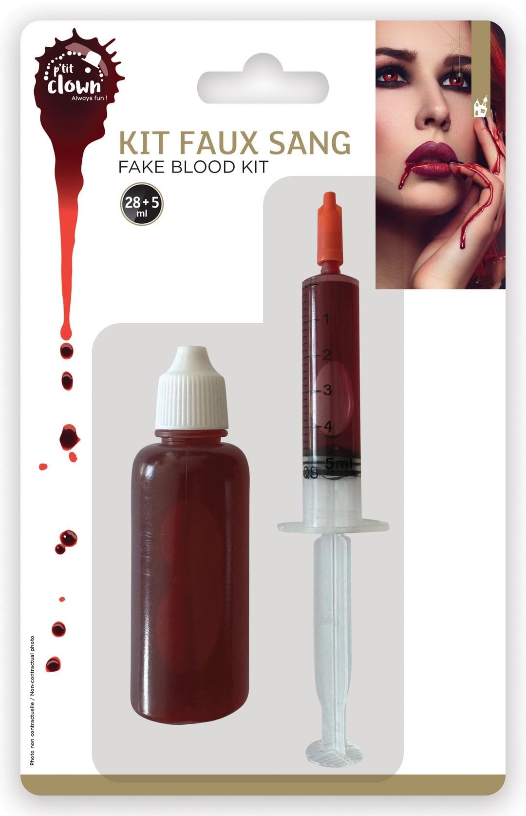 ptit-clown-24089-kunstblut-set-flasche-28-ml-spritze-5-ml-fake-blood image 1