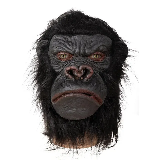 p-tit-clown-10204-gorilla-latexmaske-erwachsene-mit-kunstfell image 1