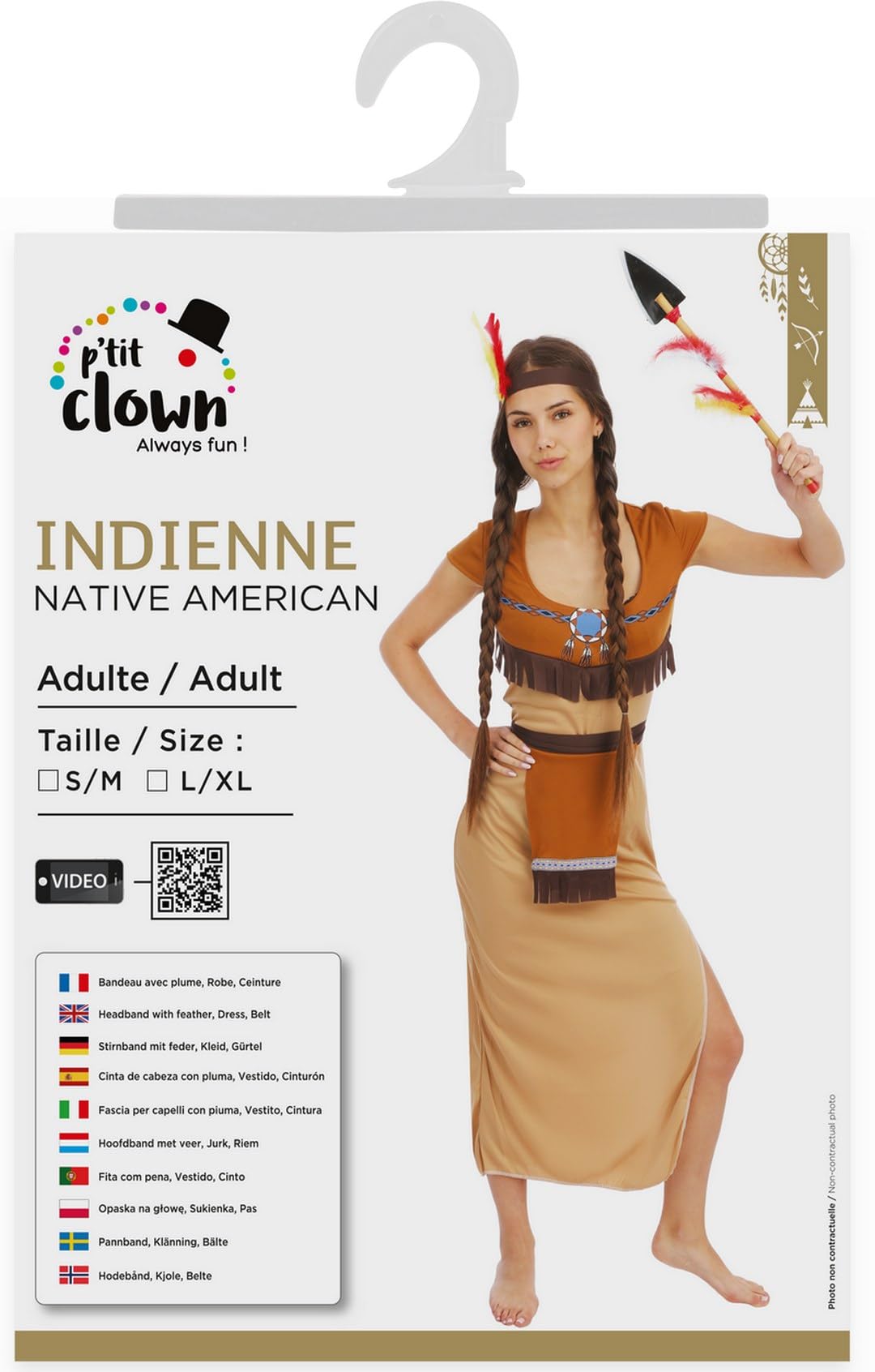 p-tit-clown-indianerkost-m-erwachsene-polyester-komplett image 5