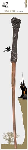 ptit-clown-zauberstab-44-cm-holz-optik-braun-magier-stab image 5