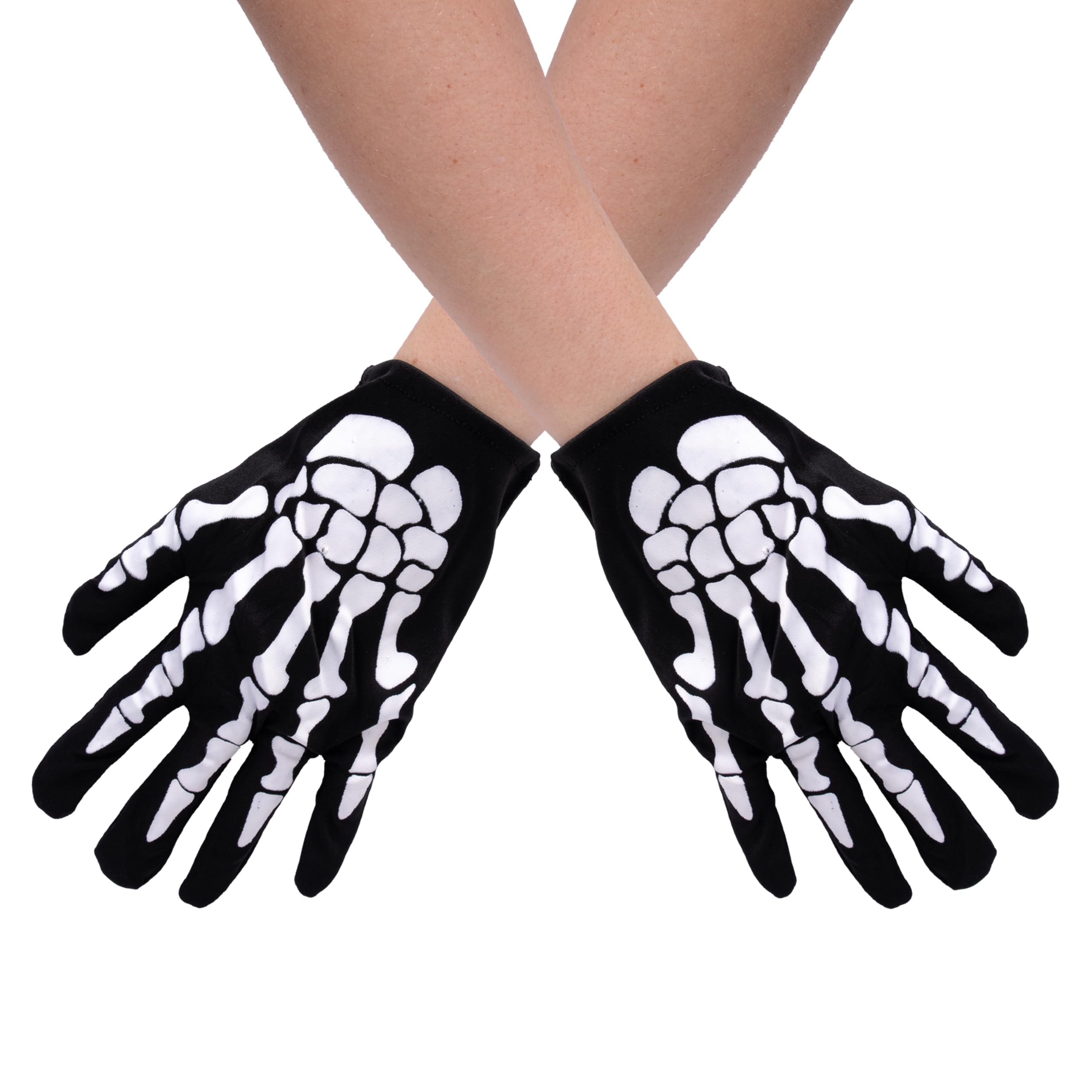 ptit-clown-skeletthandschuhe-erwachsene-schwarz-wei image 1