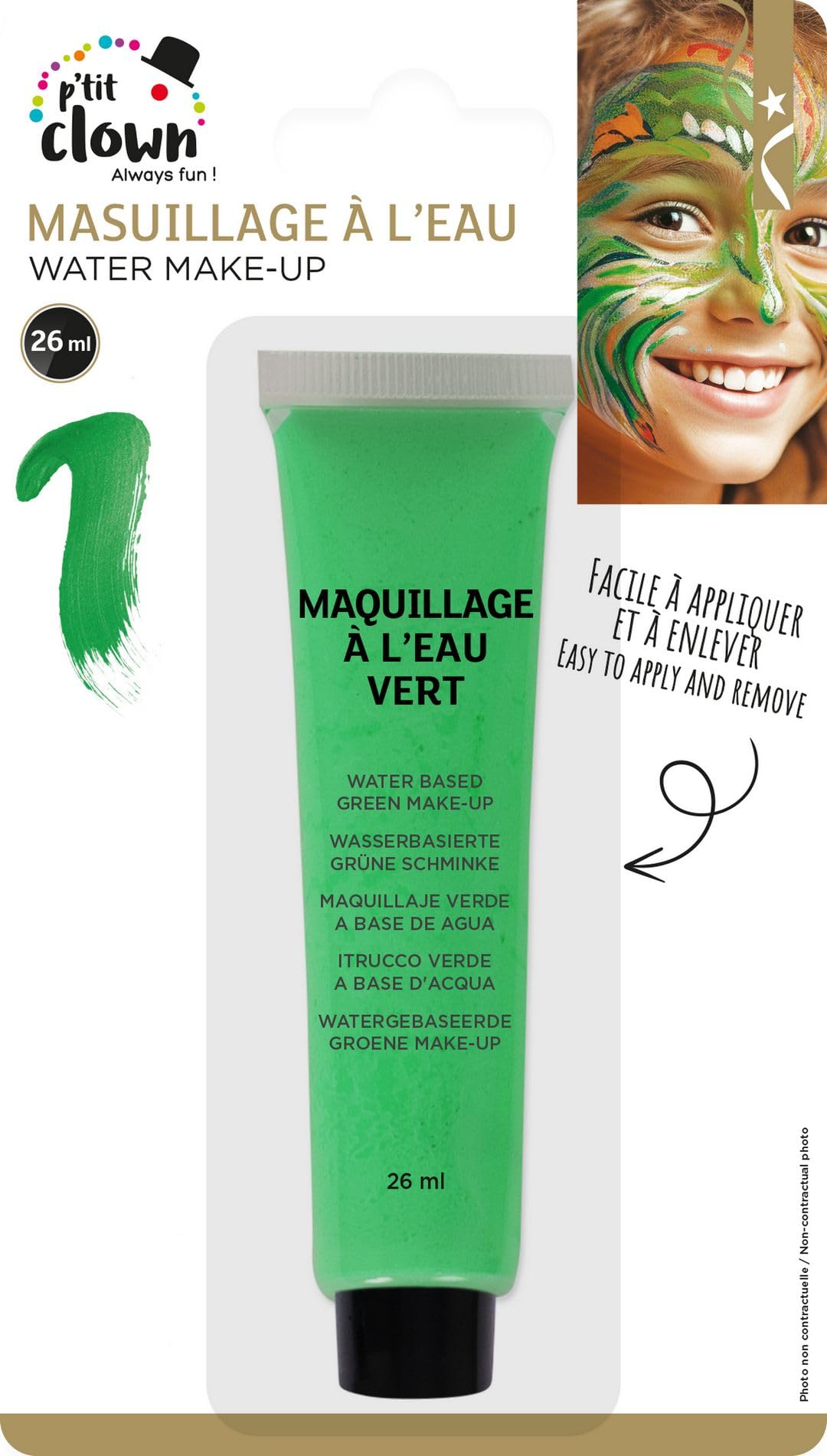 ptit-clown-24101-wasserschminke-tube-26-ml-gr-n image 4