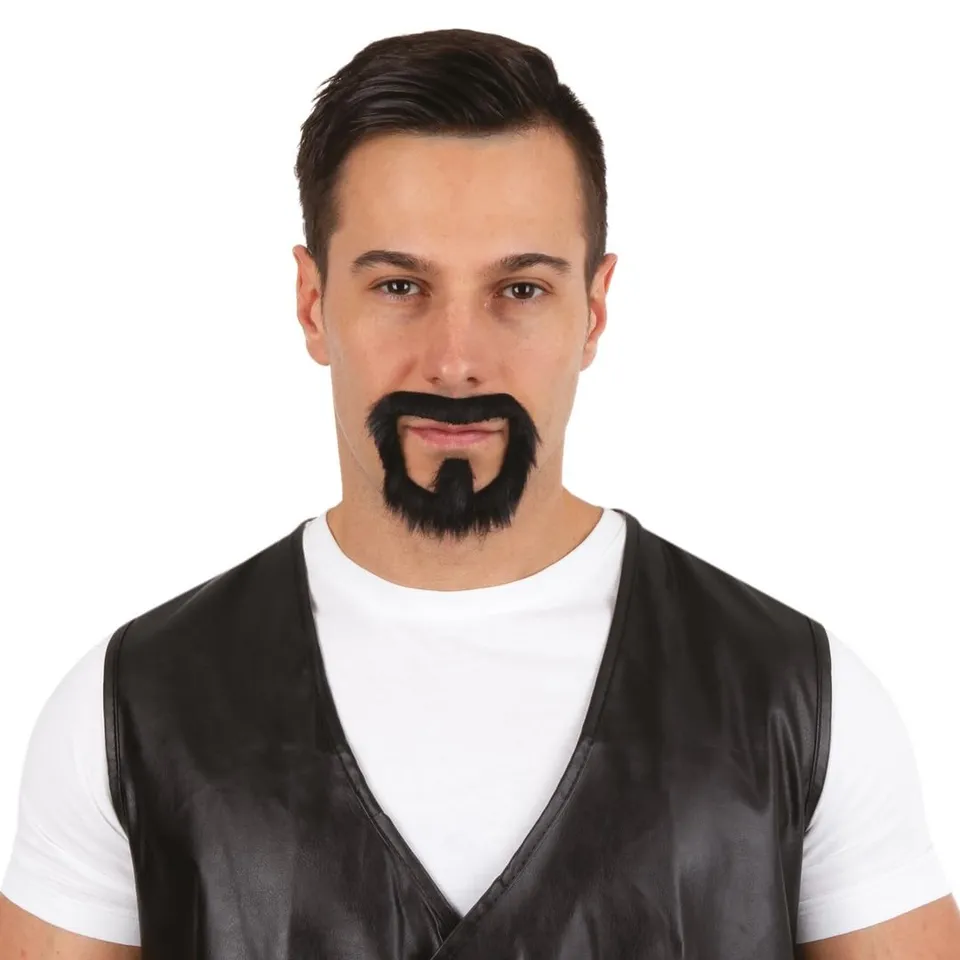 p-tit-clown-schnurrbart-biker-schwarz-kost-m-accessoire image 1