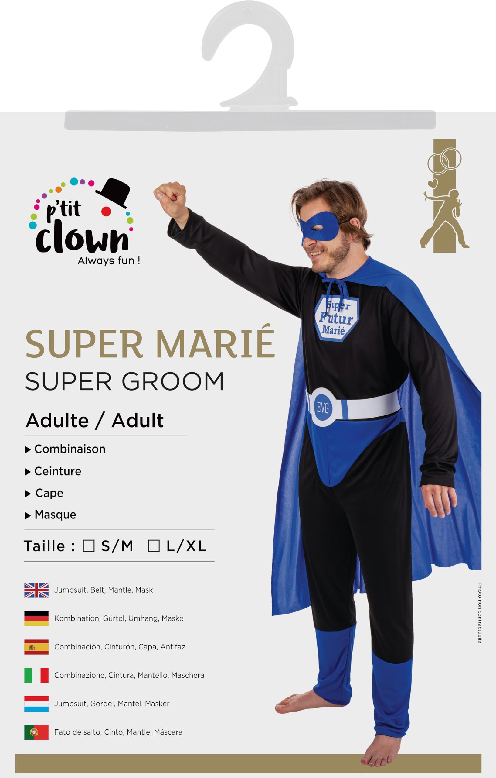 p-tit-clown-super-br-utigam-kost-m-f-r-junggesellenabschied-blau-l-xl image 5
