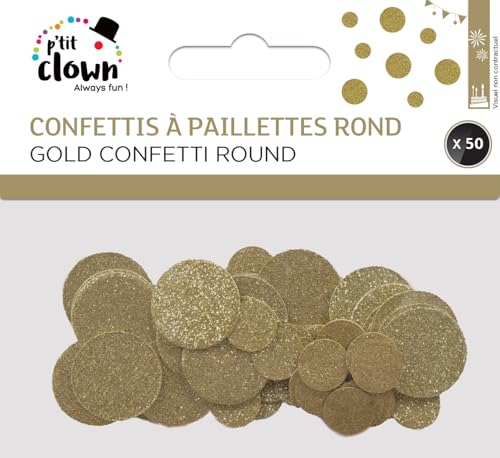 ptit-clown-re21224-glitzer-konfetti-rund-gold-50-st-ck image 5