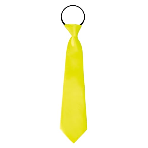 ptit-clown-krawatte-mit-gummizug-erwachsene-neongelb-uni image 7
