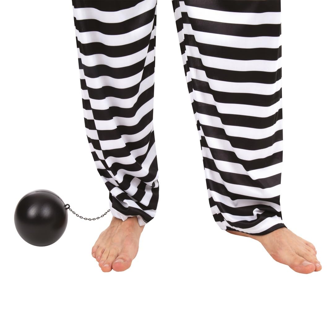 p-tit-clown-str-flings-fu-kette-mit-kugel-schwarz-kost-m-zubeh-r image 2