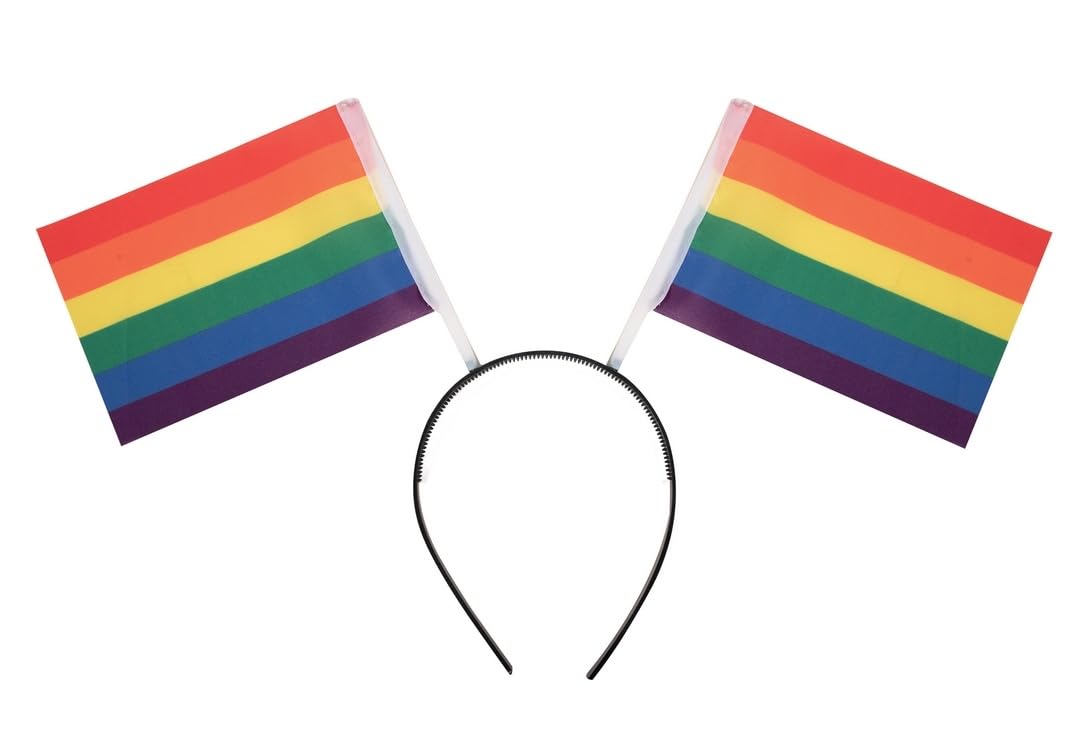 ptit-clown-regenbogen-flaggen-haarreif-multicolore image 1