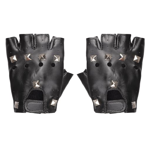 ptit-clown-handschuhe-punk-paar-fingerlose-nieten-handschuhe-schwarz image 7