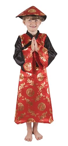 ptit-clown-chinesisches-neujahrskost-m-kinder-m-dchen-10-12-jahre-rot image 8
