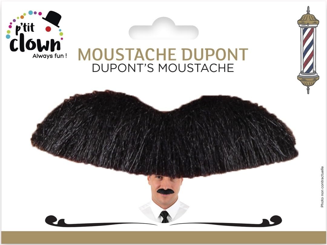 p-tit-clown-schnurrbart-dupont-schwarz-selbstklebend image 2