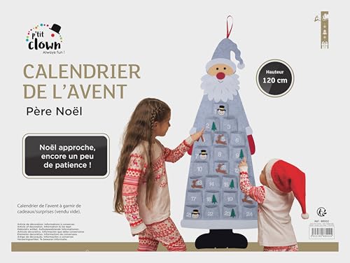p-tit-clown-88002-adventskalender-weihnachtsmann-zum-aufh-ngen-115-cm-grau-leer- image 5